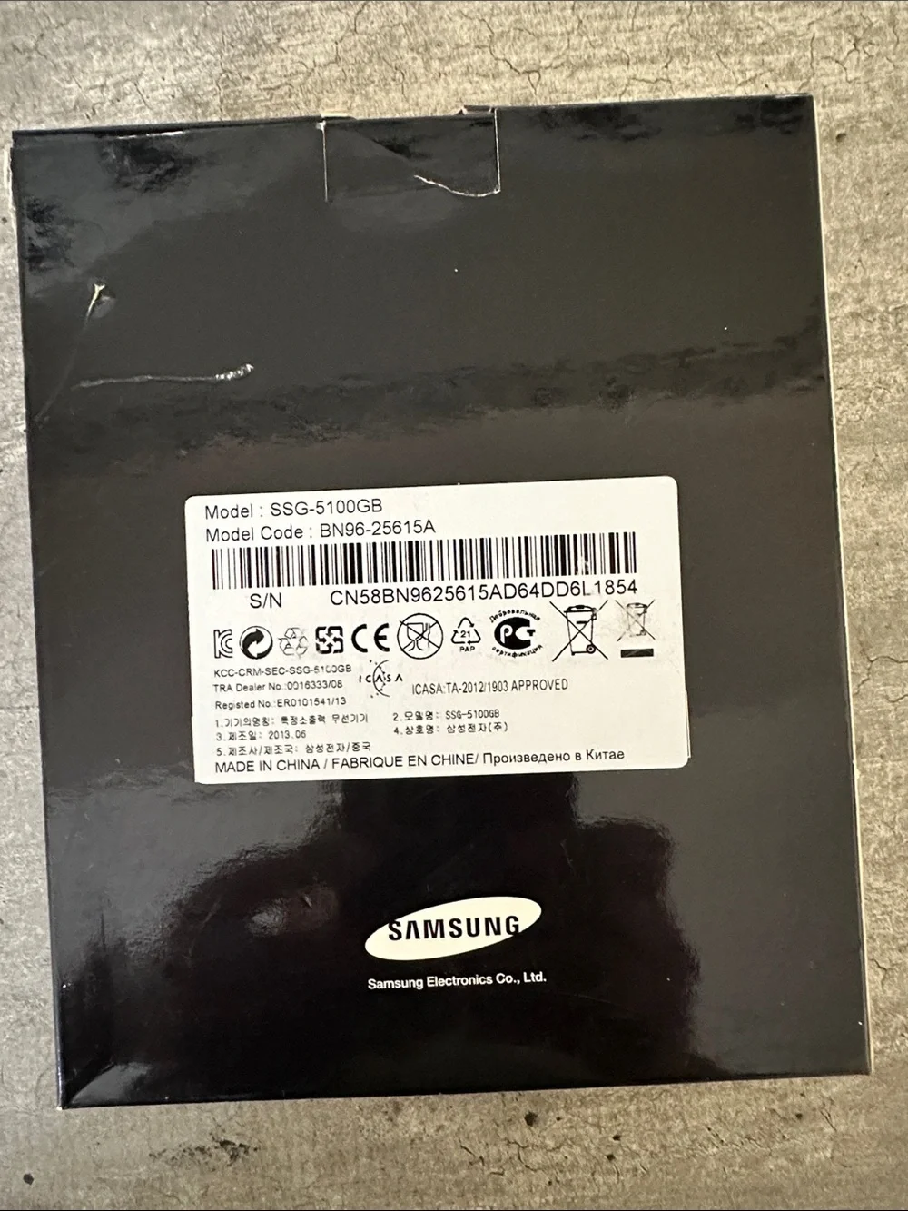 Samsung Black 3D Glasses Pack (x4) Model SSG-5100GB